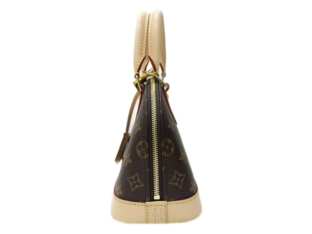 Louis Vuitton Strap Key Alma Shoulder 2way Padlock Bag Monogram Brown